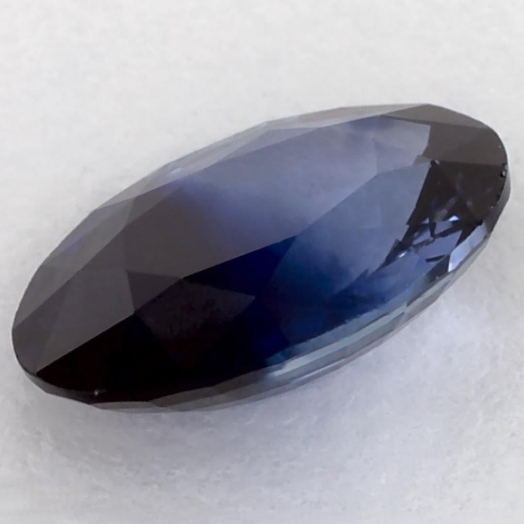 1.39 qt Zafiro Azul Oval Gema Suelta en venta 2
