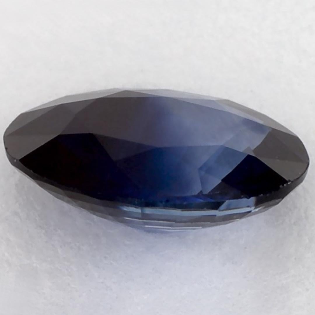 1.39 qt Zafiro Azul Oval Gema Suelta en venta 3