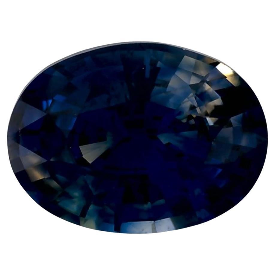 1.39 Ct Blue Sapphire Oval Loose Gemstone