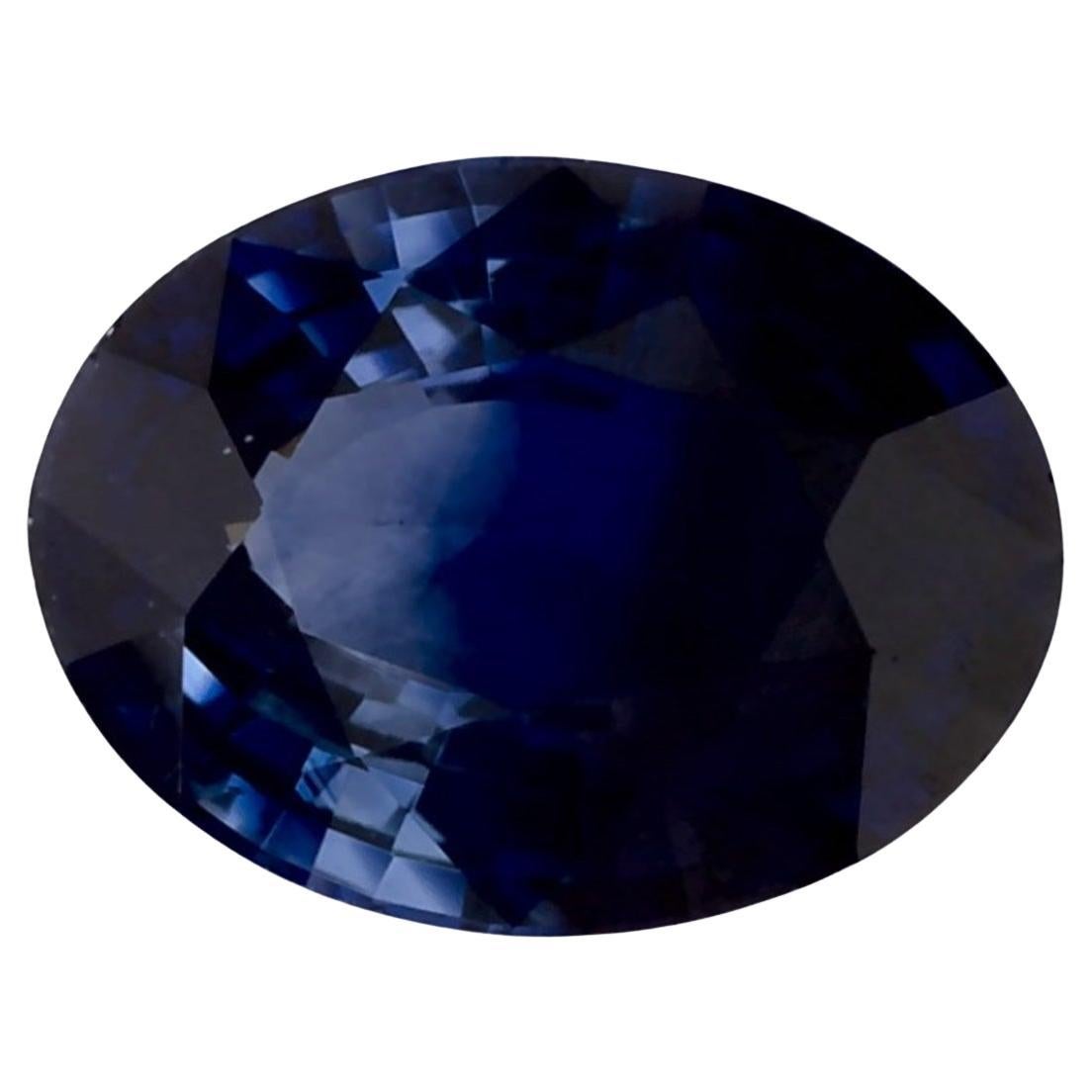 1.39 qt Zafiro Azul Oval Gema Suelta