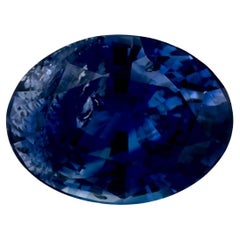 1.39 Karat Blauer Saphir Oval Loser Edelstein