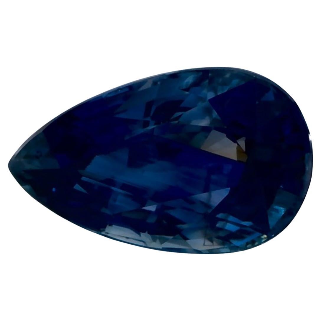 1.39 Ct Blue Sapphire Pear Loose Gemstone (pierre précieuse en vrac)