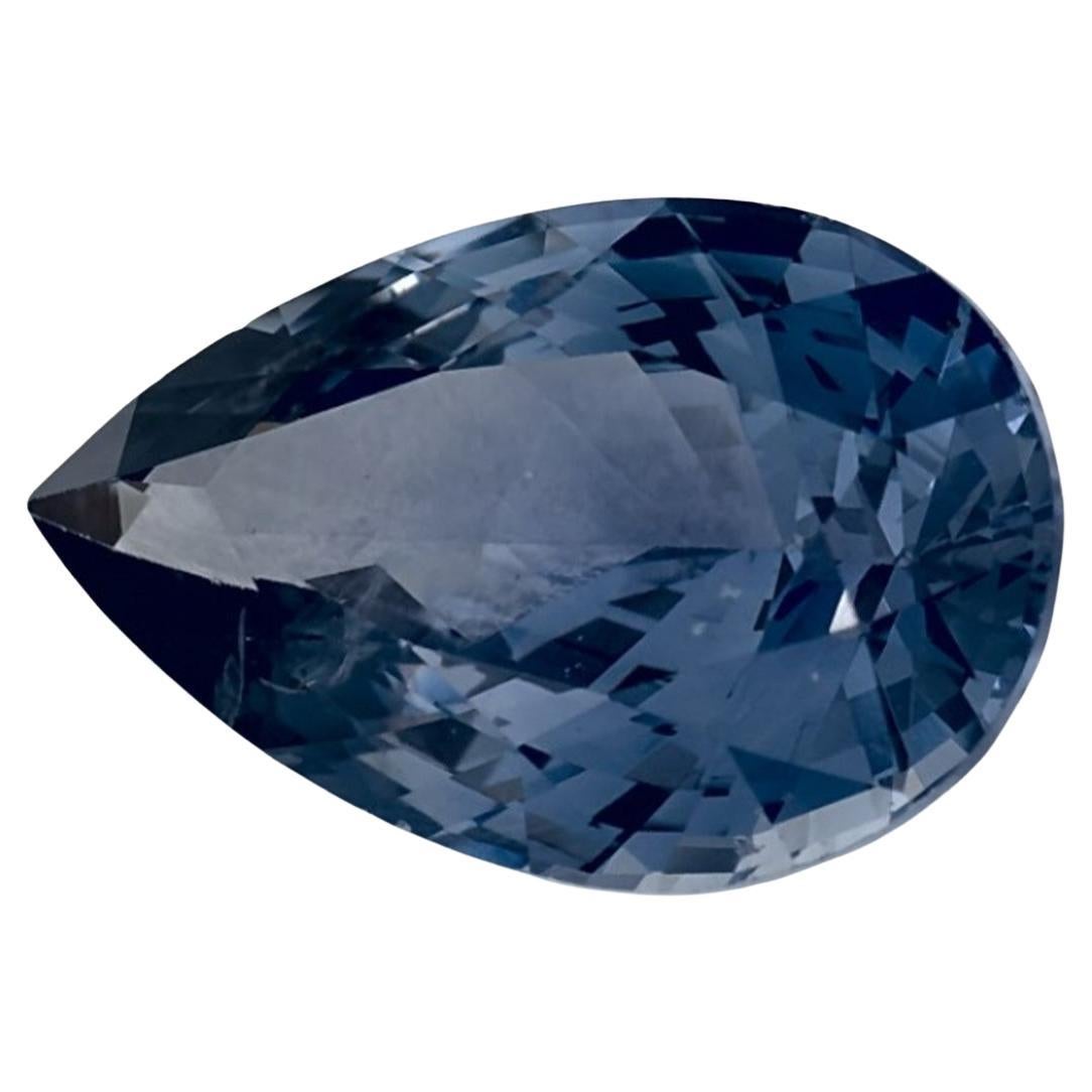 1.39 Ct Blue Sapphire Pear Loose Gemstone