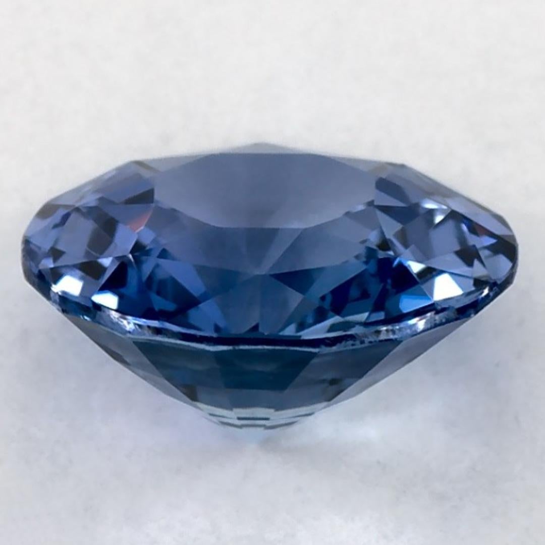 1.39 Karat Blauer runder Saphir, loser Edelstein im Zustand „Neu“ im Angebot in Fort Lee, NJ