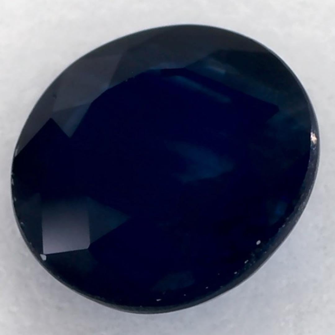 1.39 ct Zafiro Azul Redondo Gema Suelta en venta 2