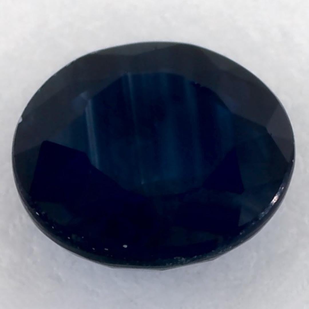 1.39 ct Zafiro Azul Redondo Gema Suelta en venta 3