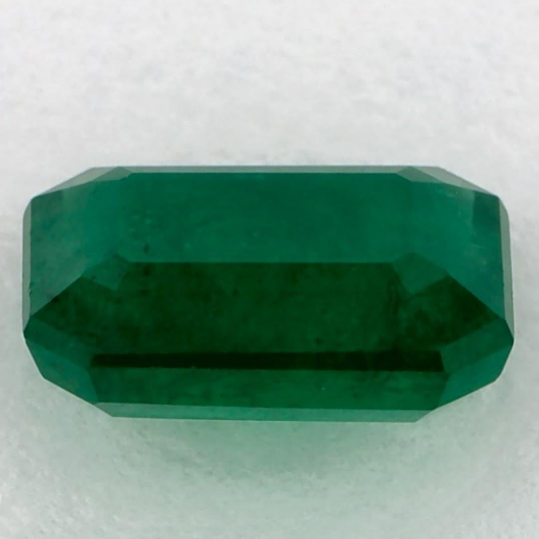 1.39 Ct Emerald Octagon Loose Gemstone In New Condition For Sale In Fort Lee, NJ