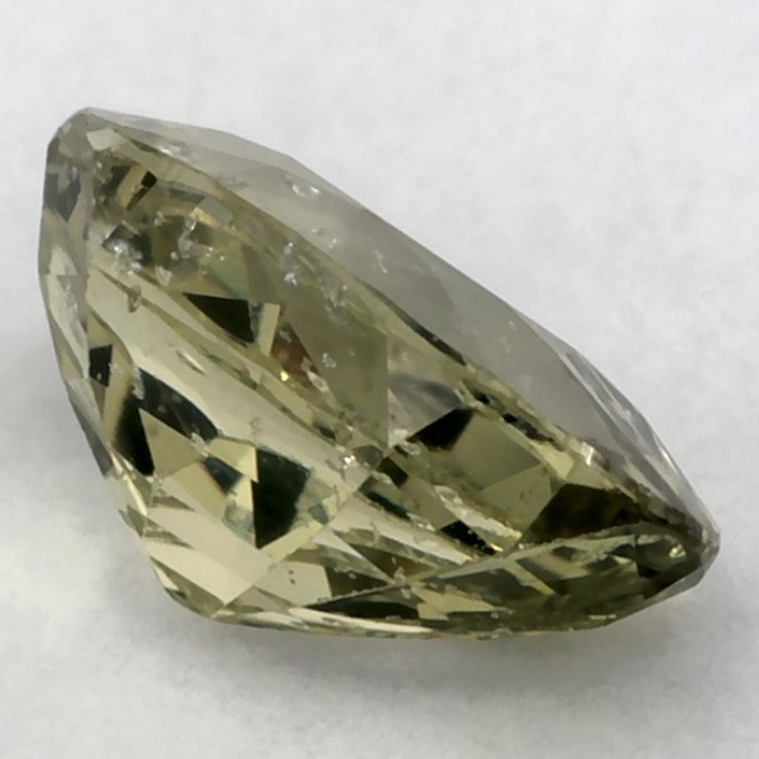 1.39 Ct Green Sapphire Oval Loose Gemstone (Saphir vert ovale en vrac) en vente 1