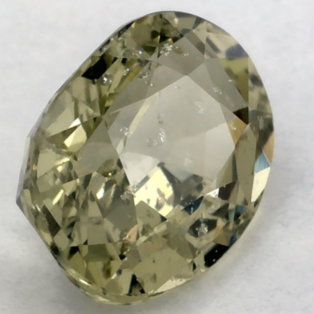 1.39 Ct Green Sapphire Oval Loose Gemstone (Saphir vert ovale en vrac) en vente 2