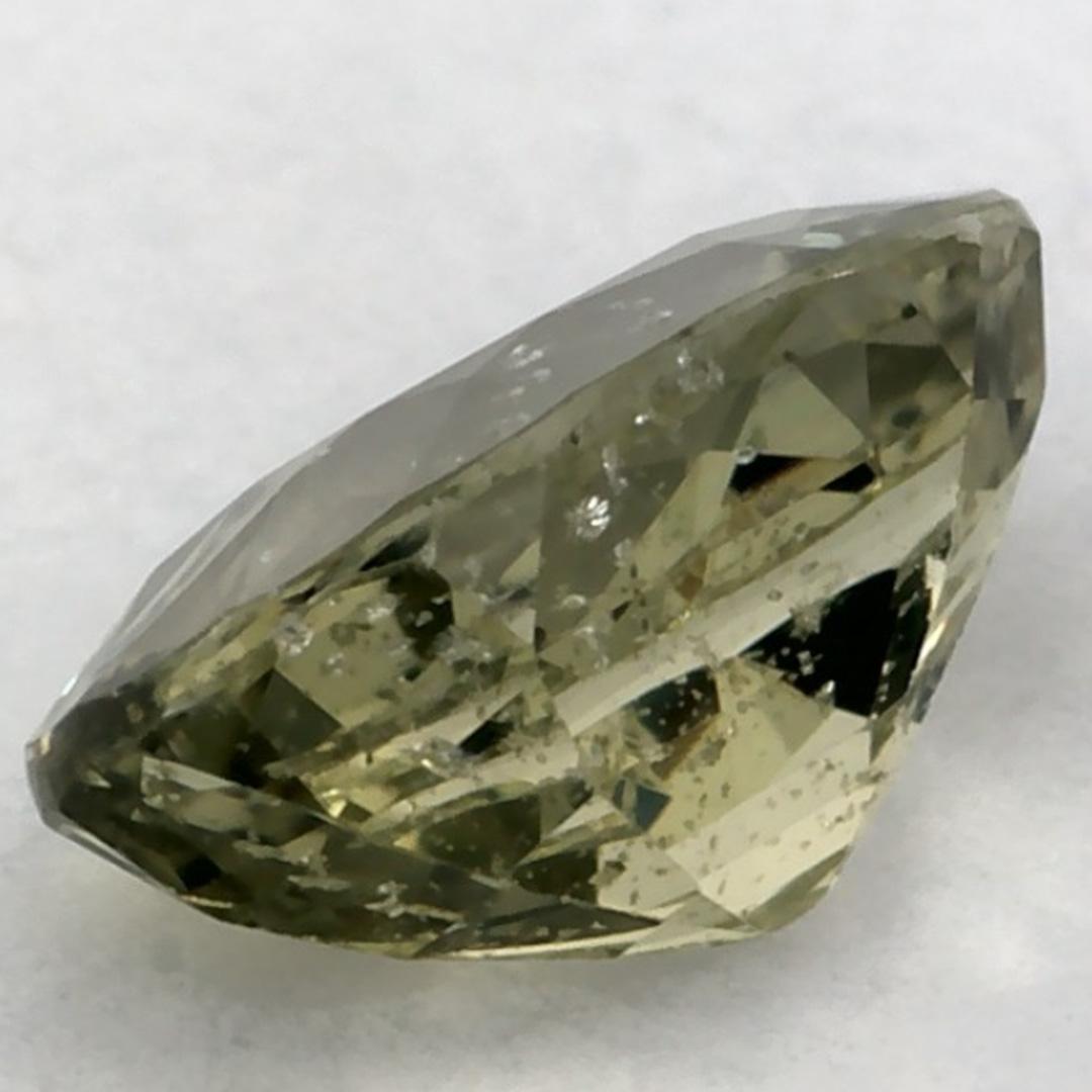 1.39 Ct Green Sapphire Oval Loose Gemstone (Saphir vert ovale en vrac) en vente 3