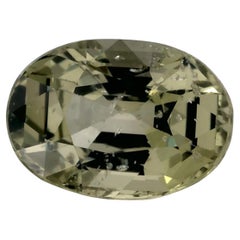 1.39 Ct Green Sapphire Oval Loose Gemstone