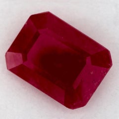 1.39 Ct Ruby Octagon Cut Loose Gemstone