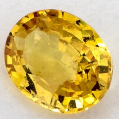 1.39 Ct Yellow Sapphire Oval Loose Gemstone (pierre précieuse en vrac)