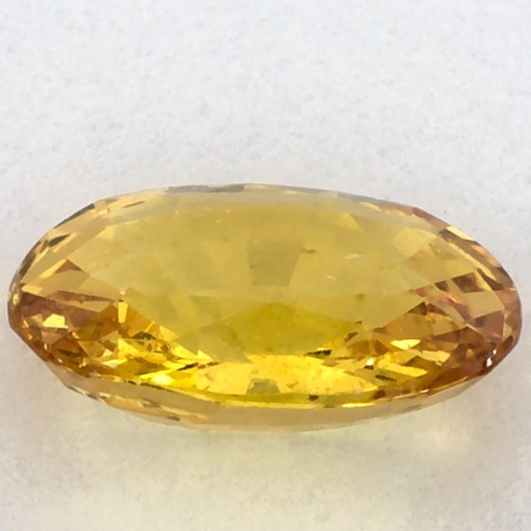 1.39 carati di zaffiro giallo ovale sfuso In condizioni Nuovo in vendita a Fort Lee, NJ