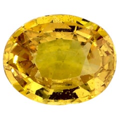 1.39 Ct Yellow Sapphire Oval Loose Gemstone