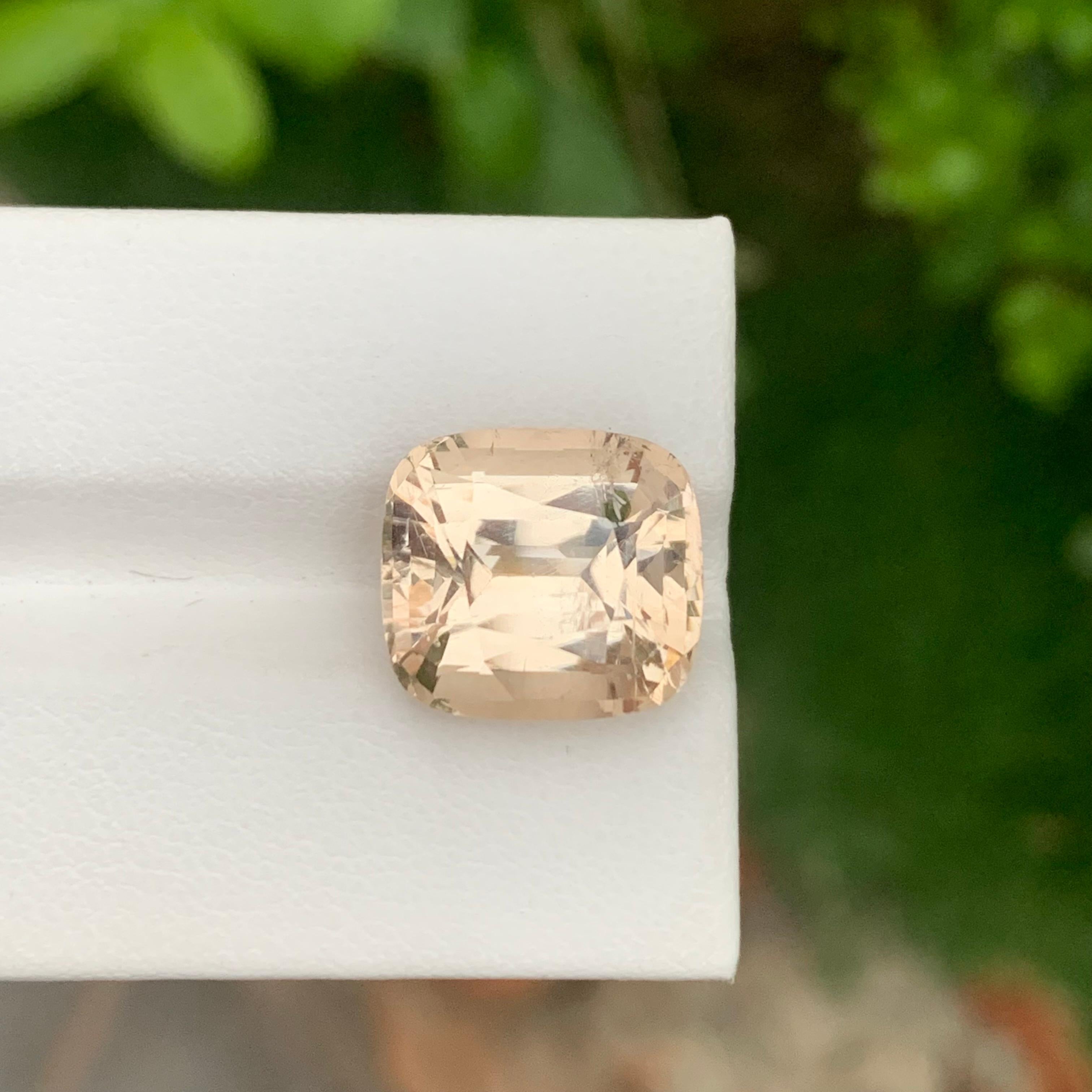 Arts and Crafts 13.90 Carat Natural Loose Imperial Topaz Cushion Shape Gem From Pakistan Mine For Sale