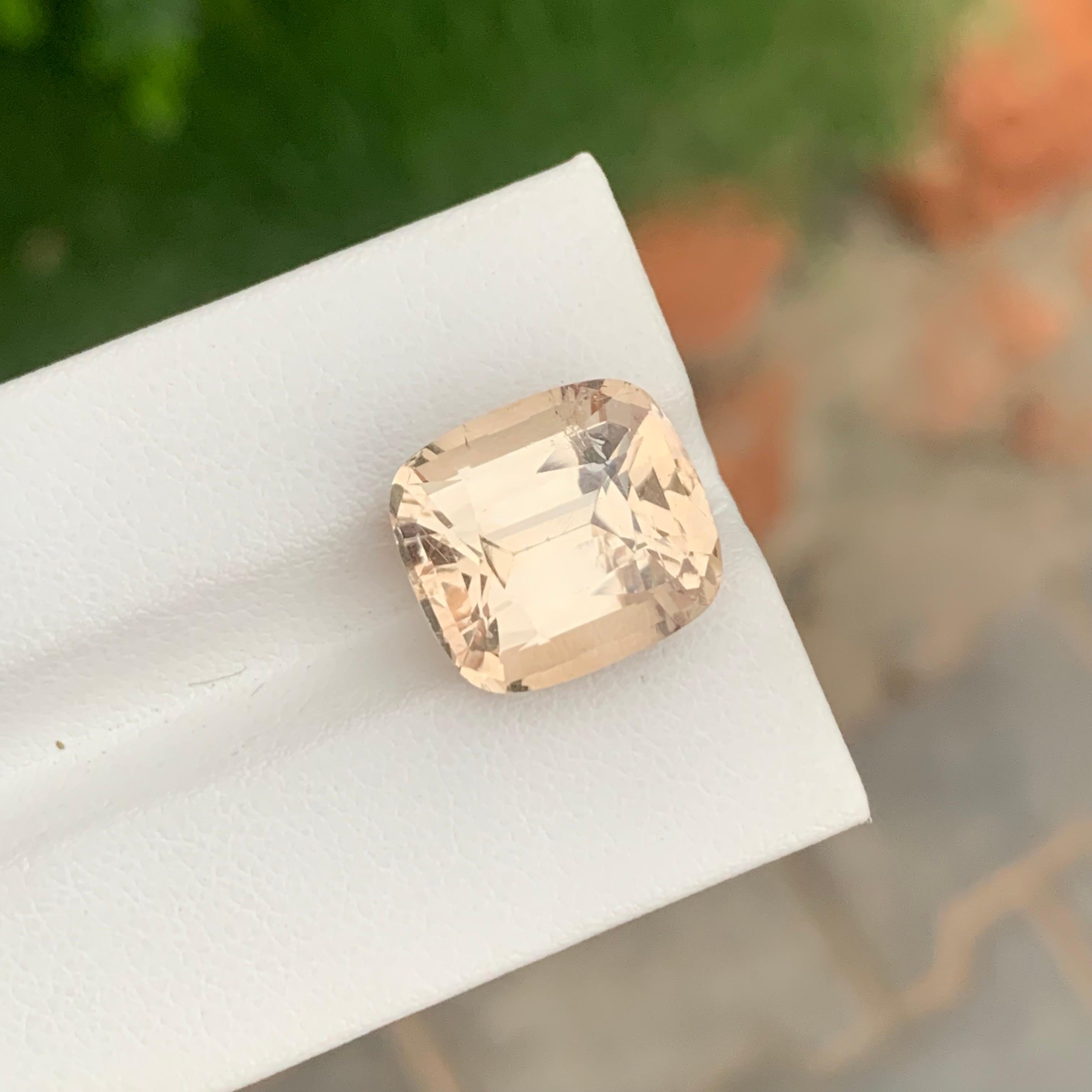 Women's or Men's 13.90 Carat Natural Loose Imperial Topaz Cushion Shape Gem From Pakistan Mine For Sale