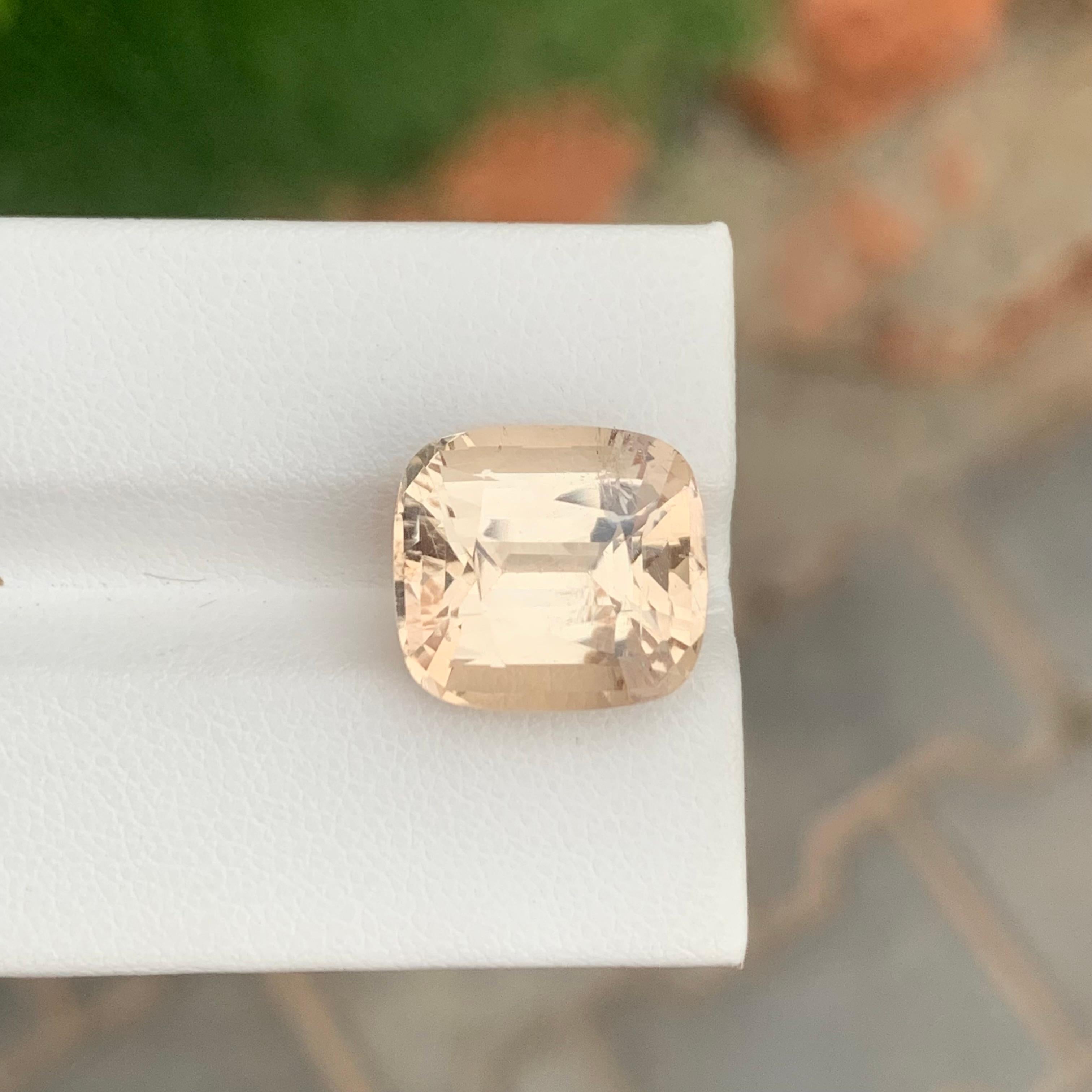 13.90 Carat Natural Loose Imperial Topaz Cushion Shape Gem From Pakistan Mine For Sale 1