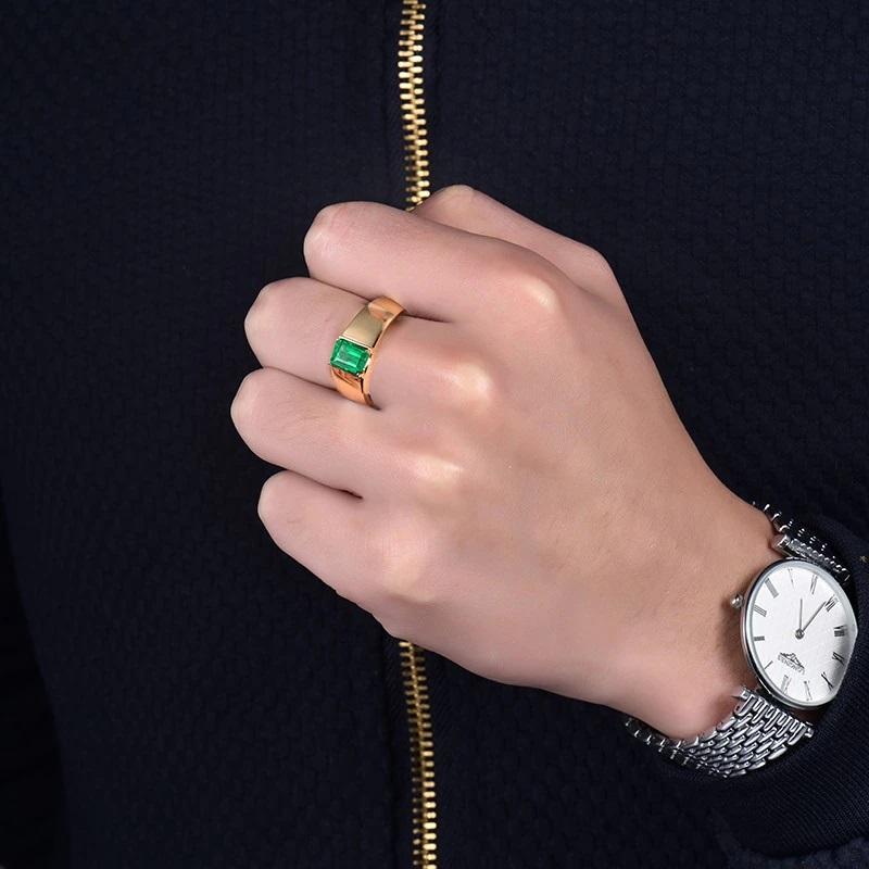 simple emerald ring design