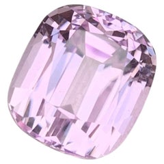13.95 Carat Natural Loose Kunzite Cushion Cut Gemstone
