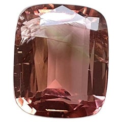 13.96 Carat Top Quality Peach Tourmaline Cushion Cut Stone For Jewelry Gemstone