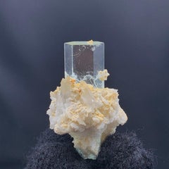 13.96 Grams Adorable Aquamarine Crystal On Albite From Pakistan