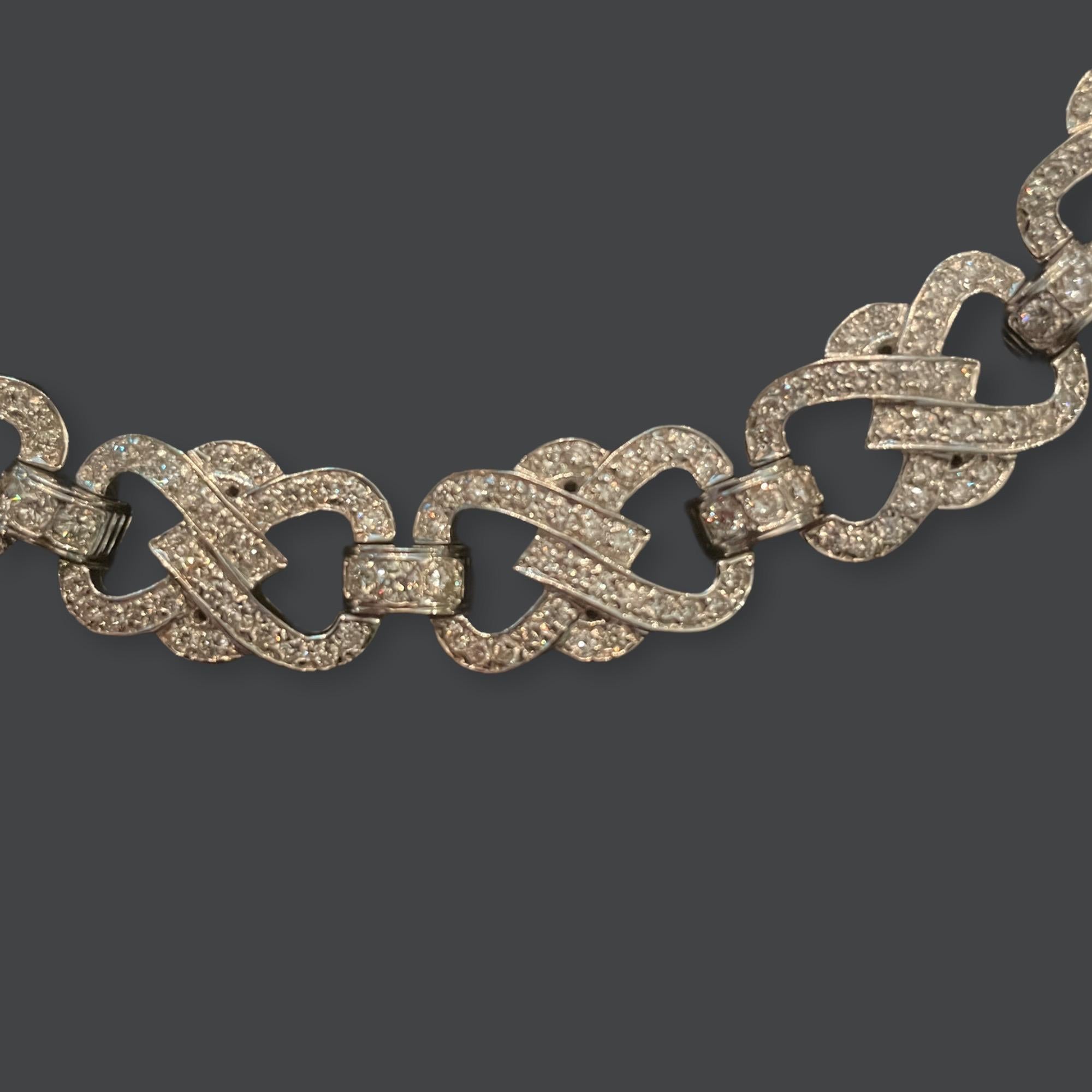 13 Karat Diamant-Halskette im Zustand „Hervorragend“ im Angebot in Saint Louis, MO