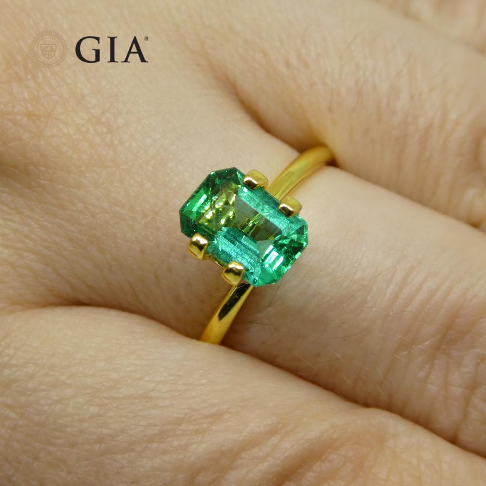 
This is a stunning GIA Certified Emerald


The GIA report reads as follows:

GIA Report Number: 2221997463
Shape: Octagonal
Cutting Style: Step Cut
Cutting Style: Crown:
Cutting Style: Pavilion:
Transparency: Transparent
Color: