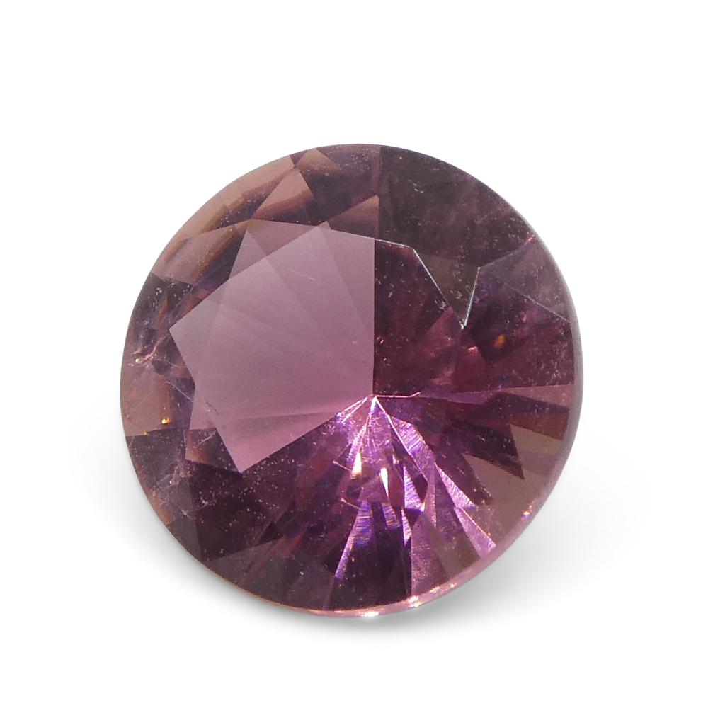 1.3ct Round Pink Tourmaline from Brazil For Sale 7