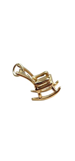 13K Yellow Gold Rocking Chair Charm #25320