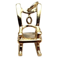 13K Yellow Gold Rocking Chair Charm #25320