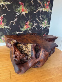1.3m Kauri Coffee Table in Solid Ancient Kauri Wood