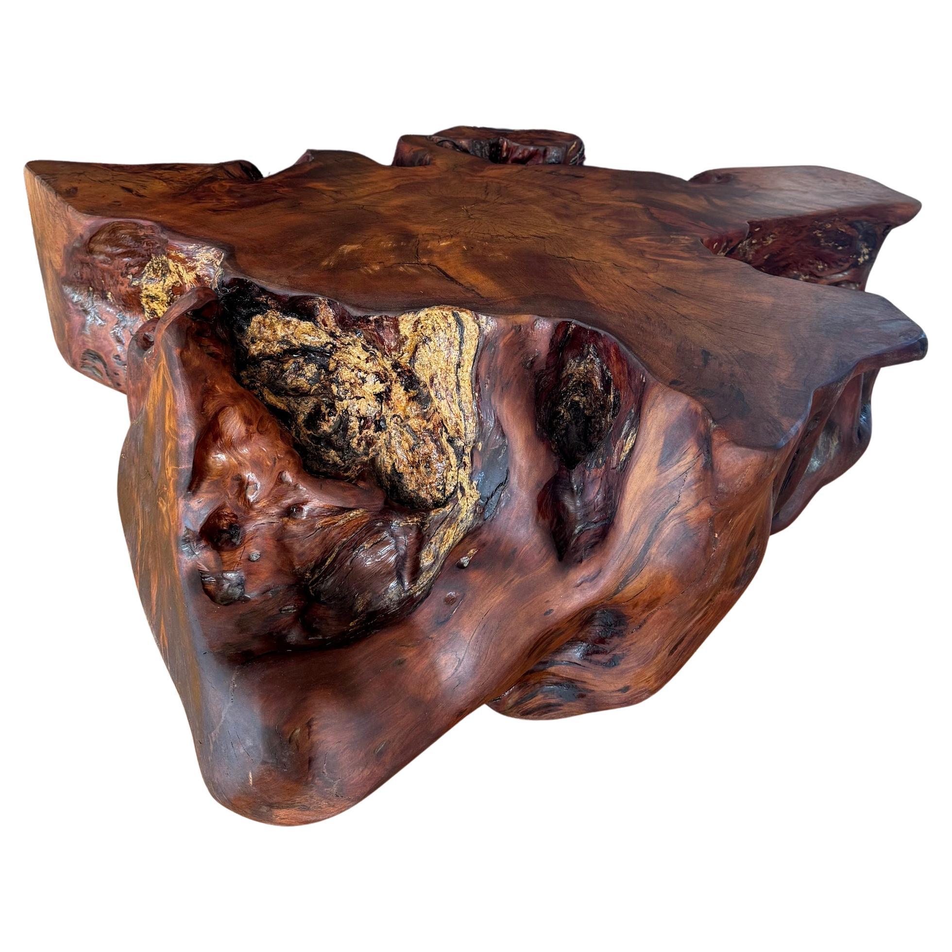 1.3m Kauri Coffee Table in Solid Ancient Kauri Wood