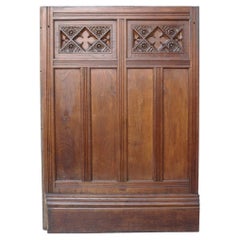 13m Run of Dado Height Carved Oak Wall Paneling