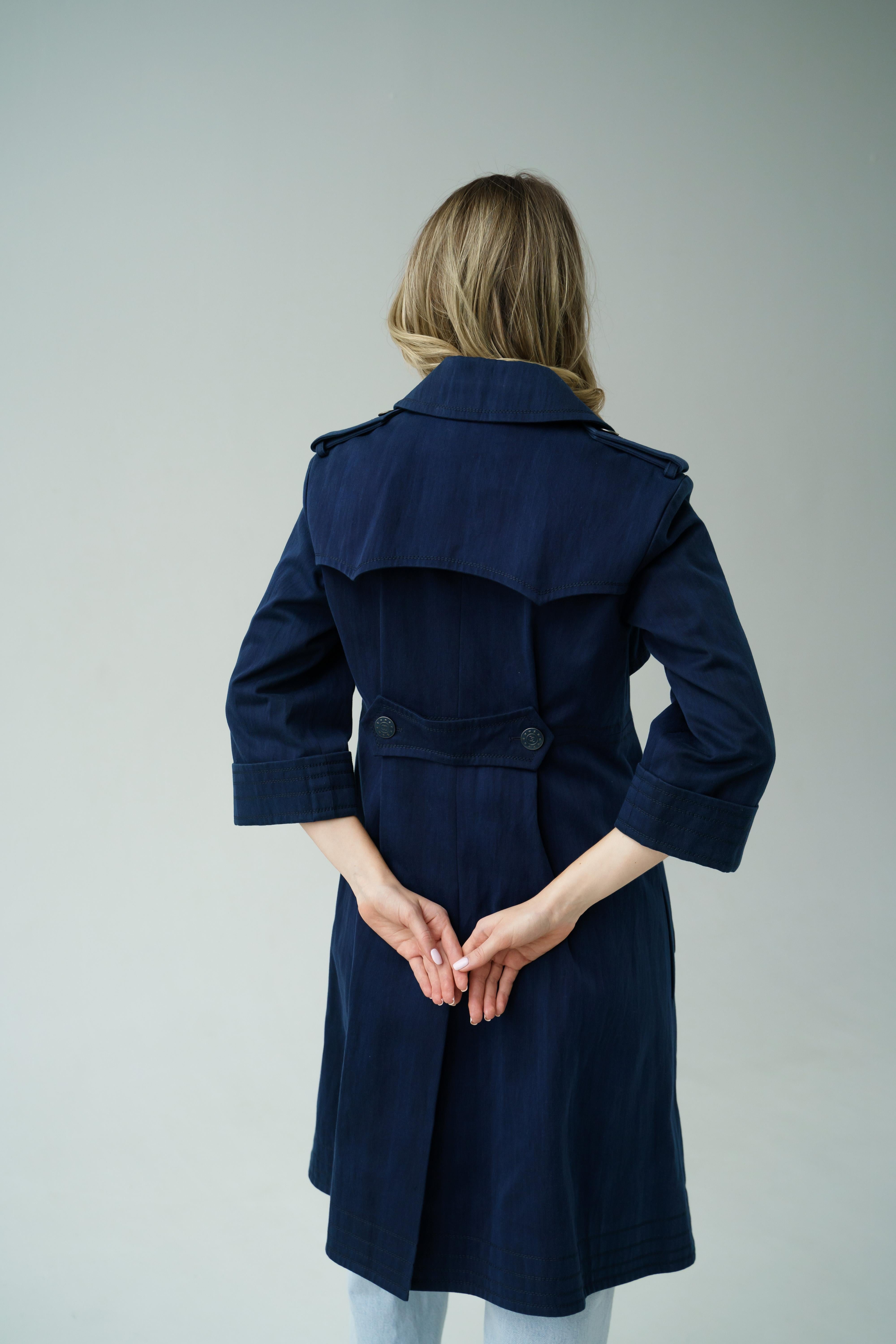 13P Chanel & Karl Lagerfeld 2013 SS collection cotton coat / trench For Sale 5