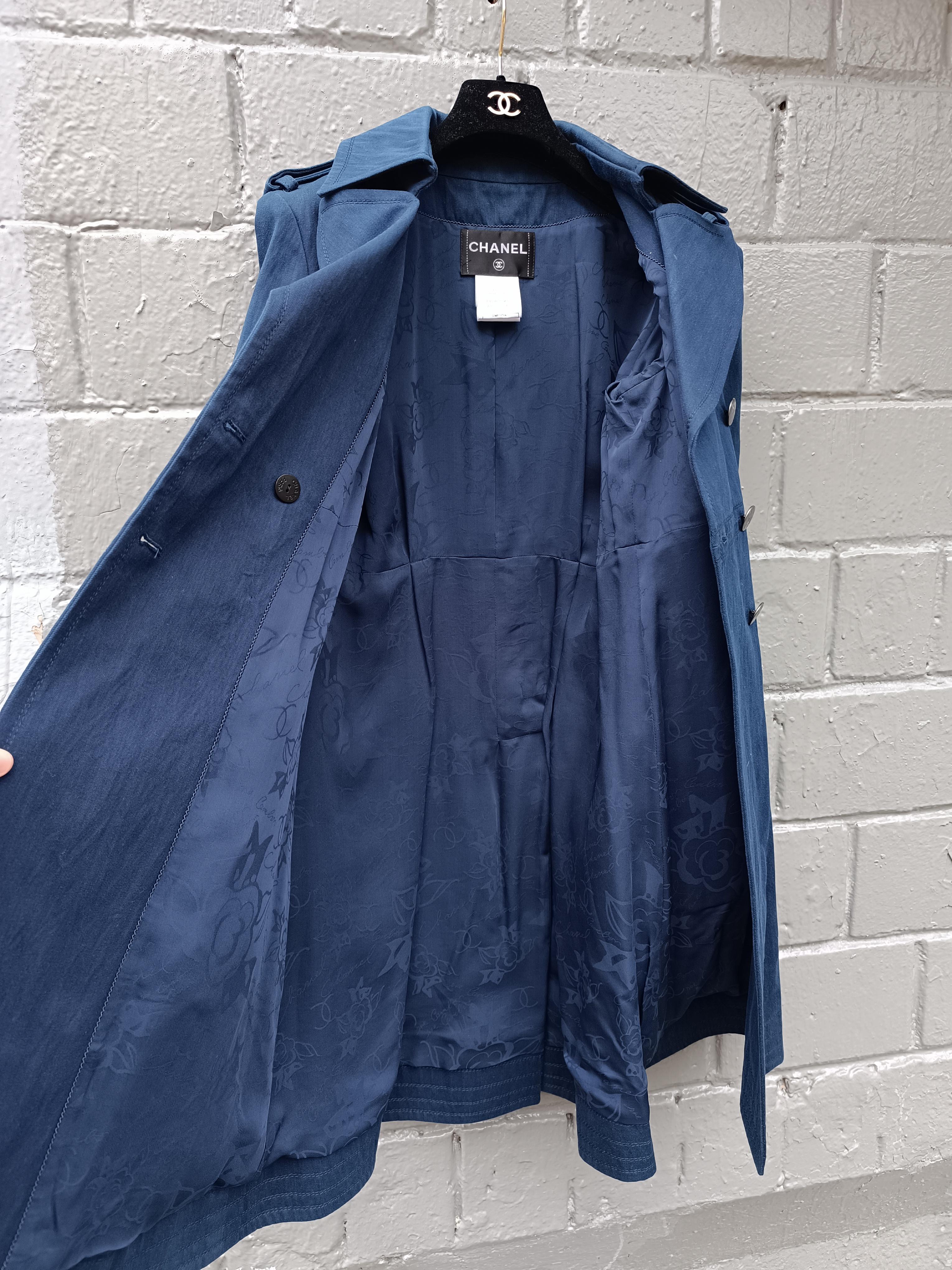 13P Chanel & Karl Lagerfeld 2013 SS collection cotton coat / trench For Sale 14