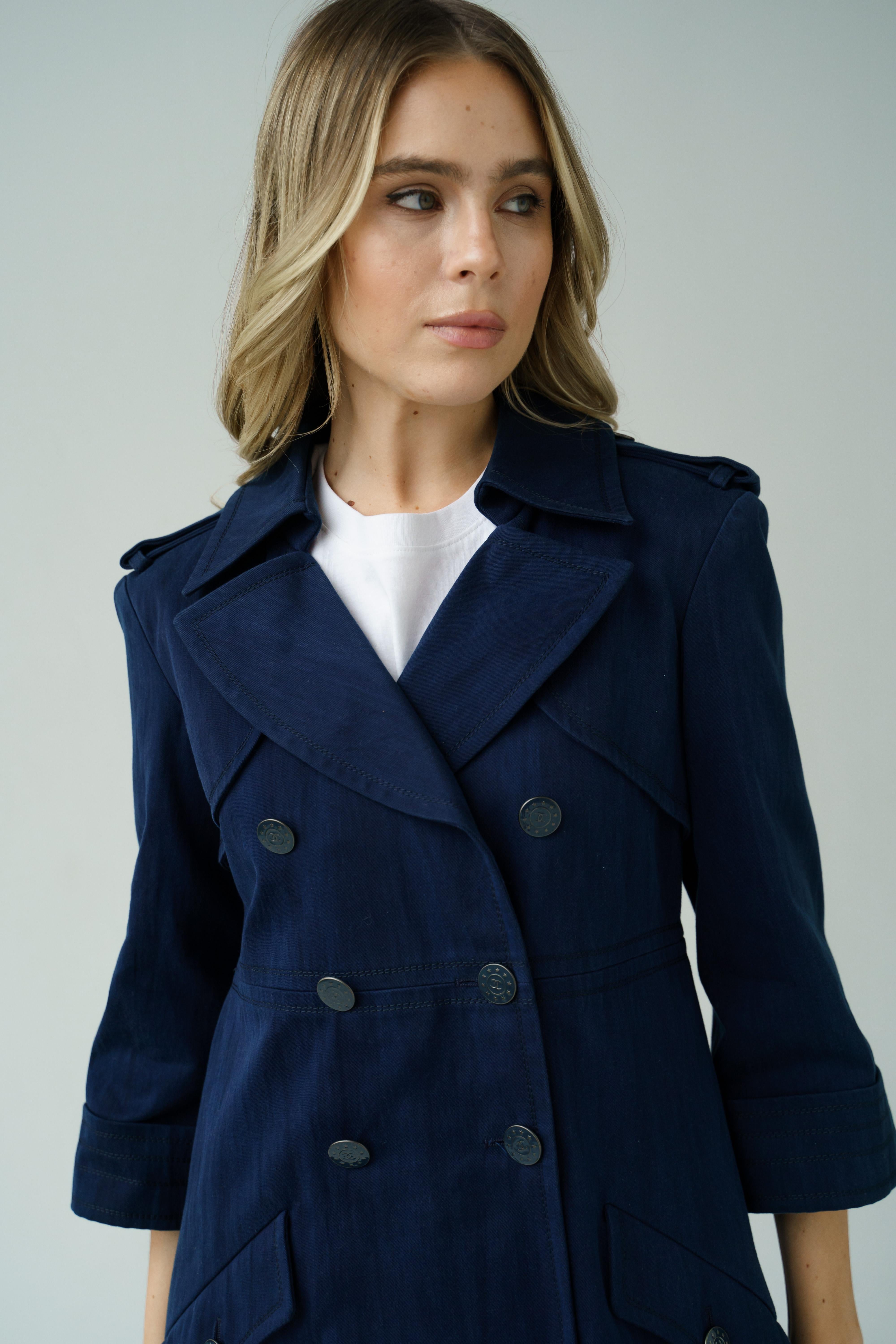 13P Chanel & Karl Lagerfeld 2013 SS collection cotton coat / trench For Sale 2