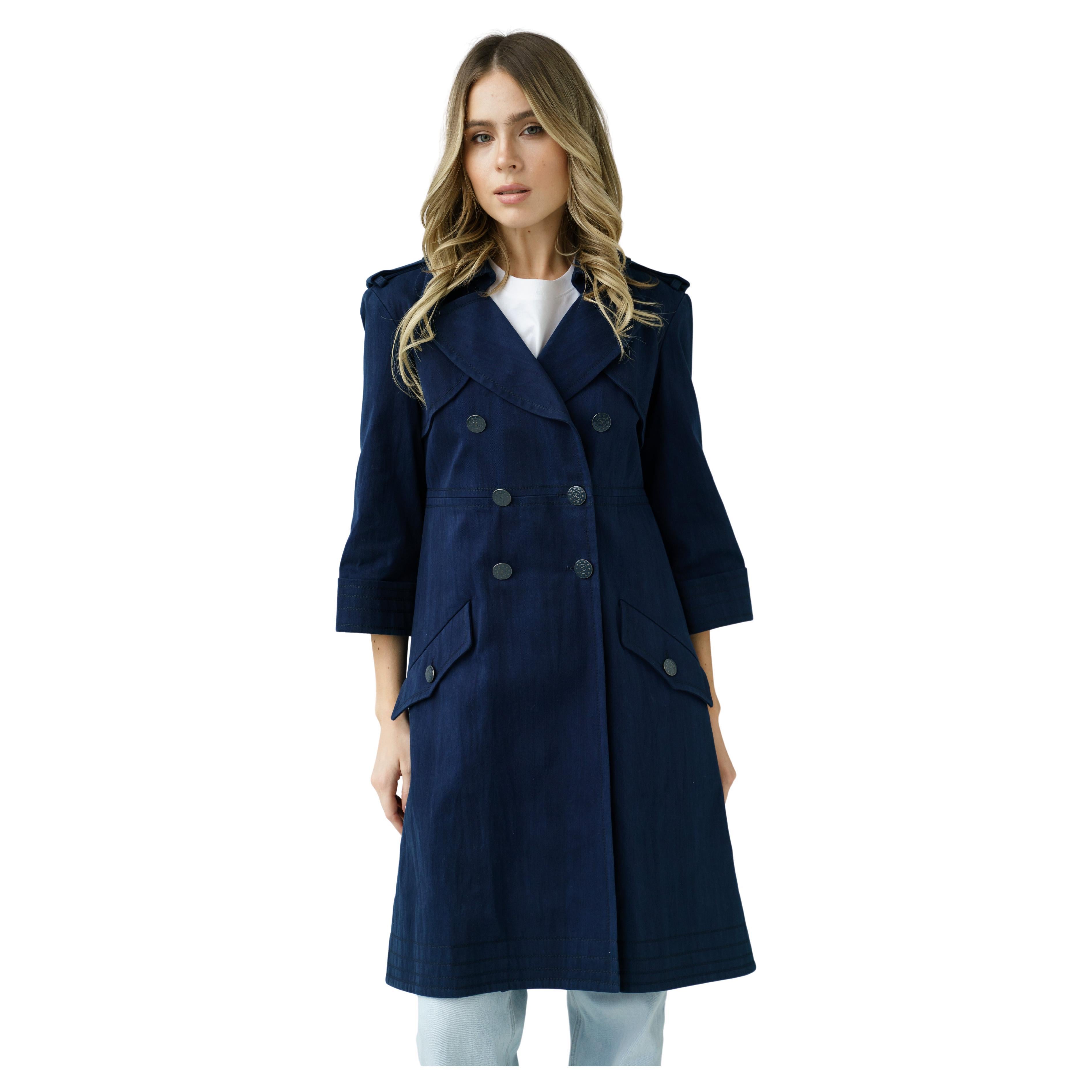 13P Chanel & Karl Lagerfeld 2013 SS collection cotton coat / trench For Sale