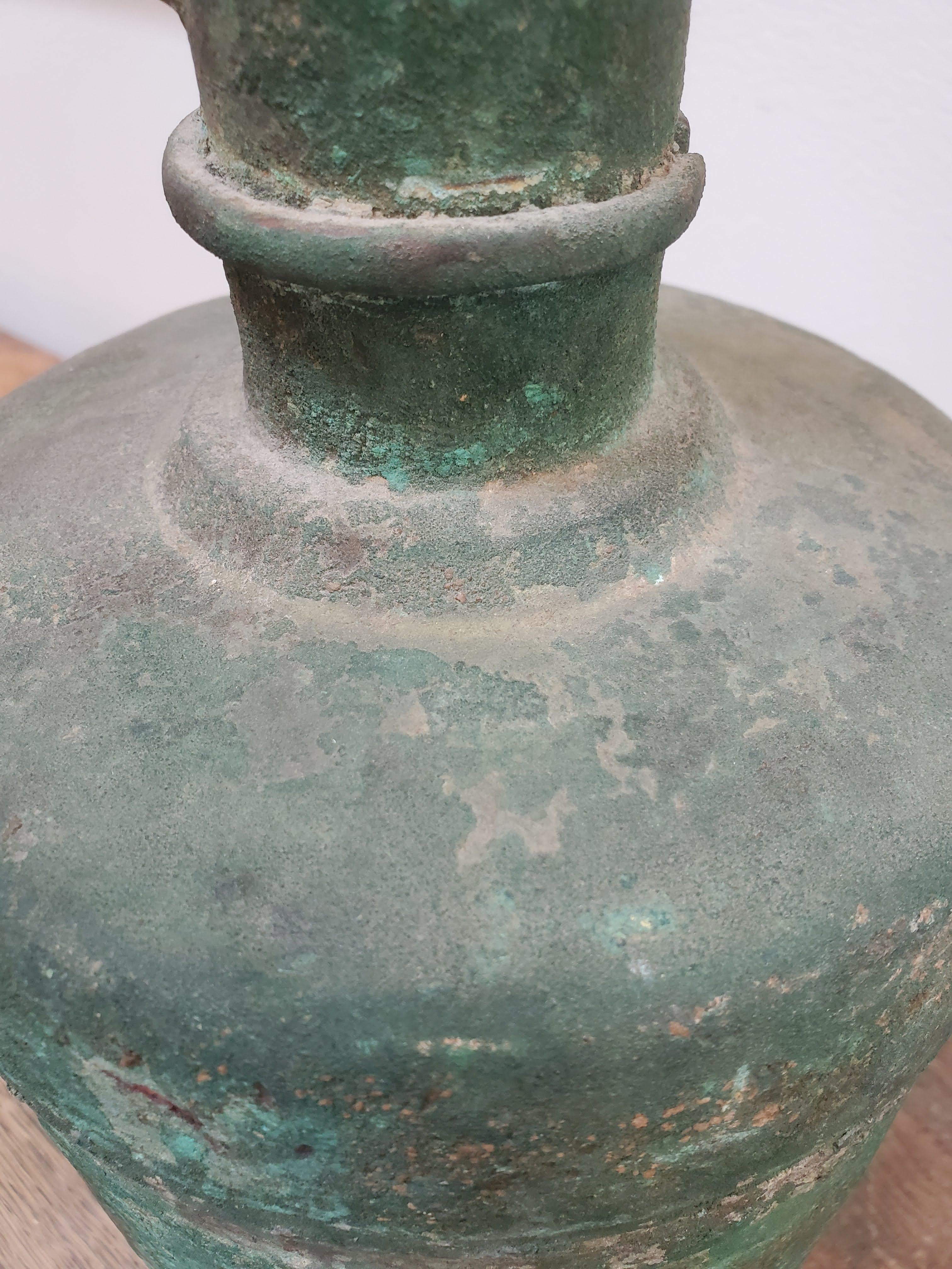 13th Century Bronze Persian Wine Ewer with Decorative Handle 6