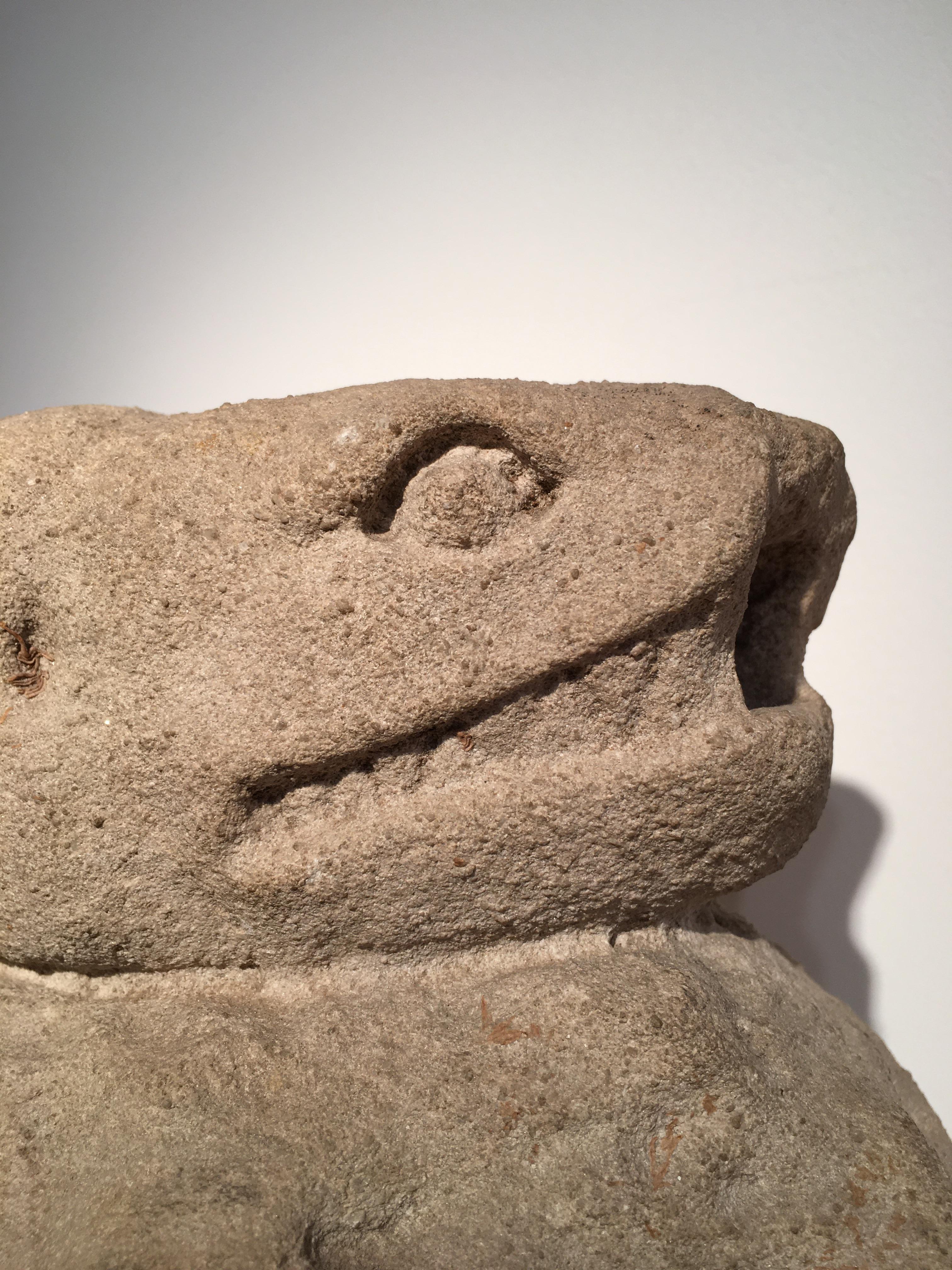 Medieval 13th Century Italian Stone Fragment of a Salamander For Sale