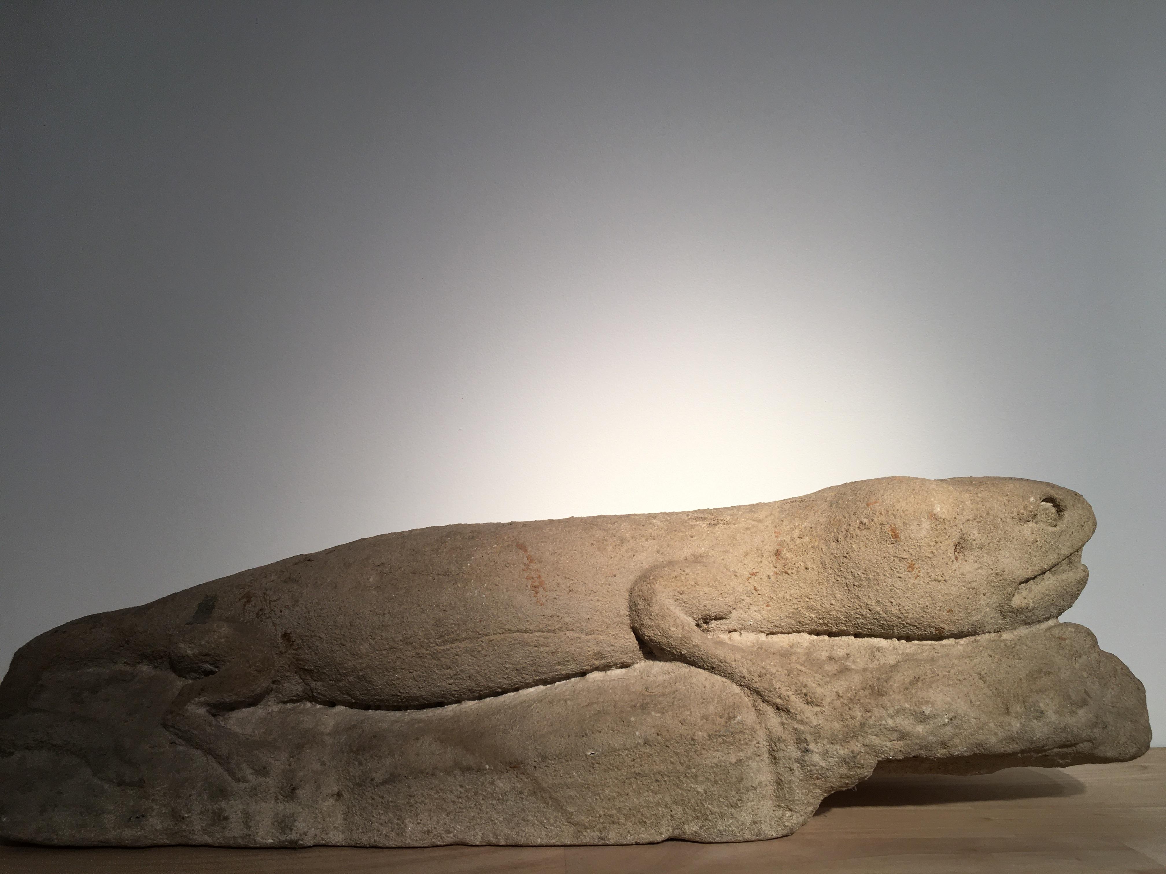 13th Century Italian Stone Fragment of a Salamander For Sale 2