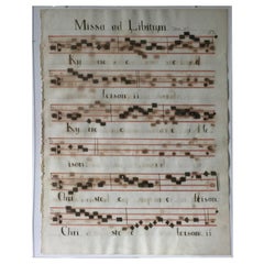 13th Century Music Sheet Framed Gregoria’s Chant