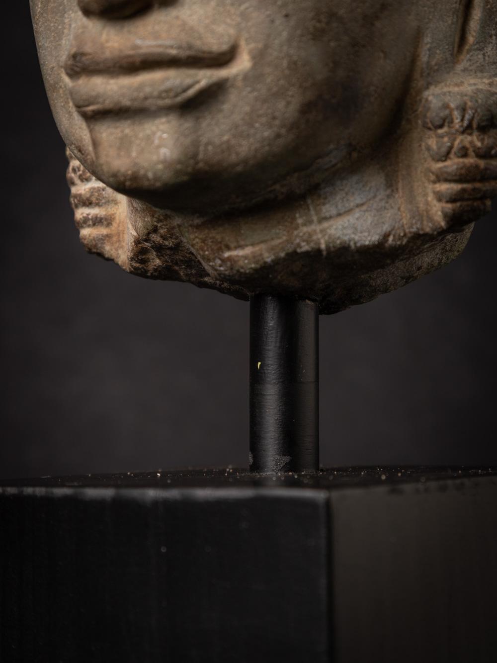 13th century sandstone Vishnu head from Bayon period - OriginalBuddhas For Sale 13