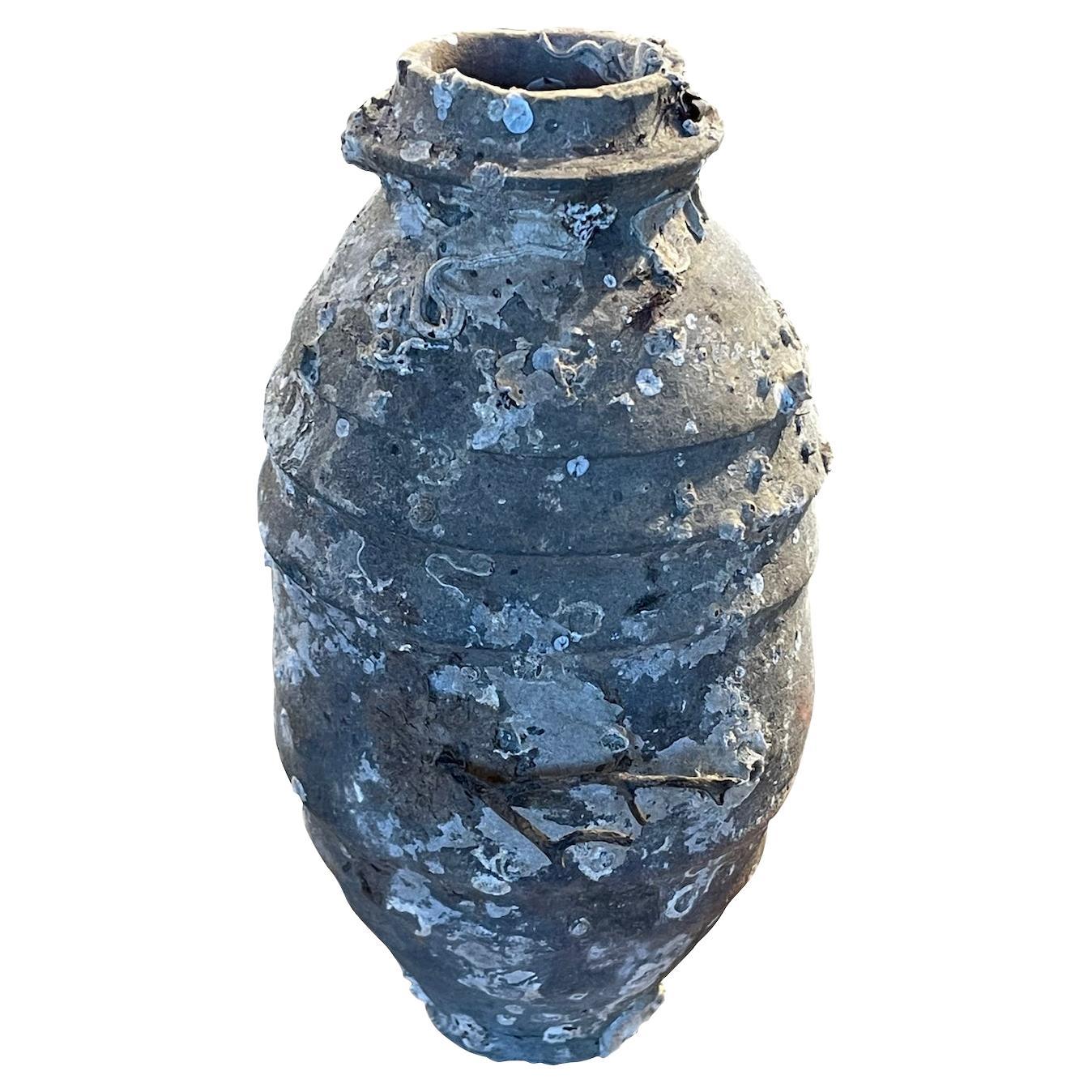 13th century Chinese Song dynasty ship wrecked vase.
Museum quality.
Beautiful natural shells and barnacles from being under water
for hundreds of years
Four similar styles are available and sold individually.
