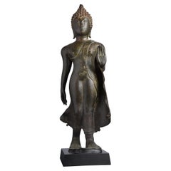 13th/early 14th C' Sukothai Walking Buddha, 8993