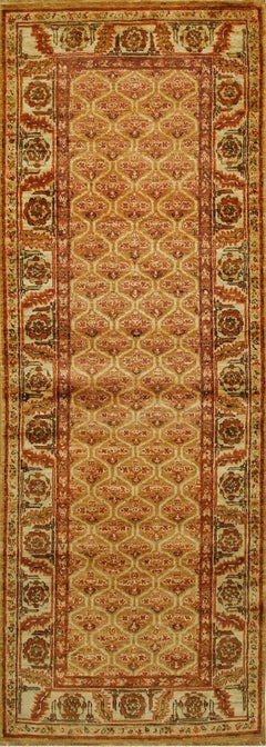 13x18 Giselle Zinnia Brown Geometric Floral Modern Hand Knotted Wool Carpet Rug