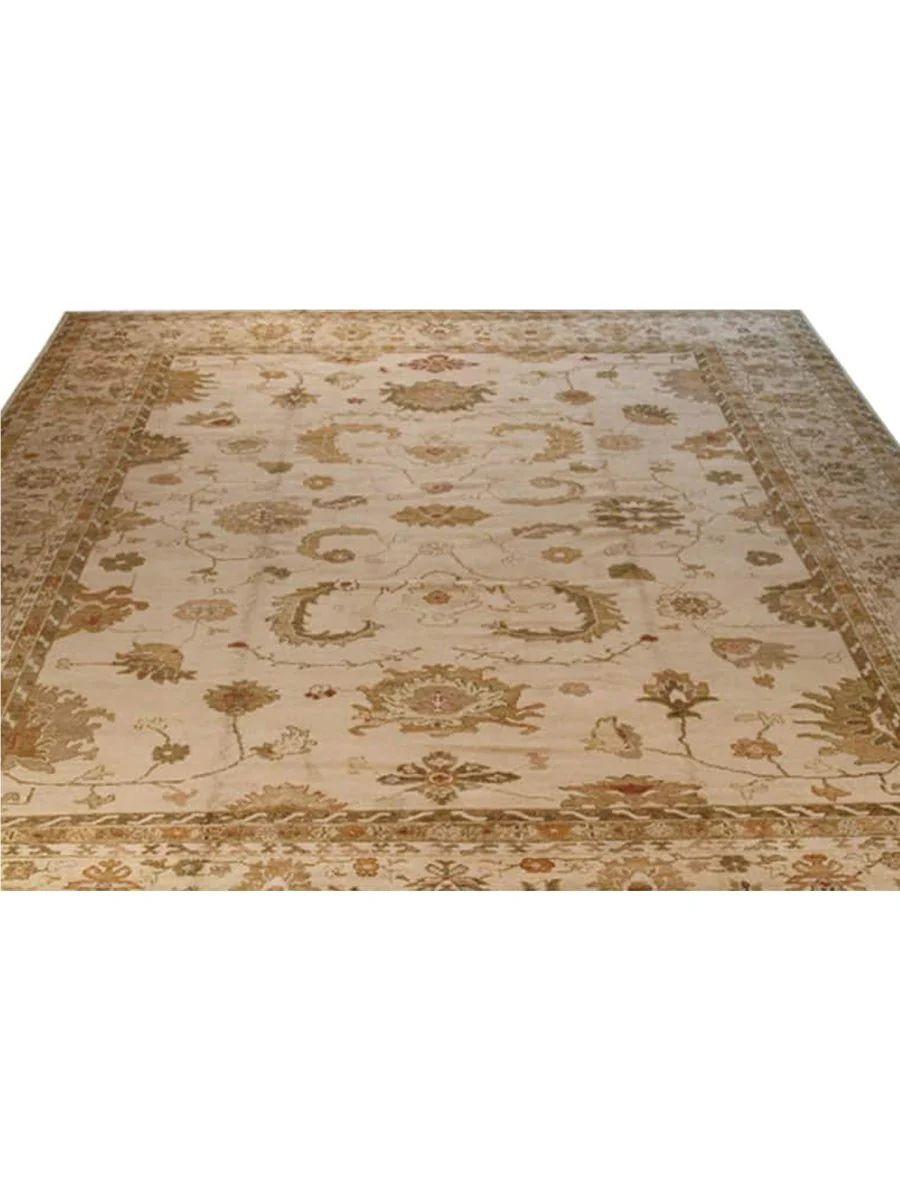 Turco Tappeto per l'area Oushak turco 13x18 annodato a mano in vendita