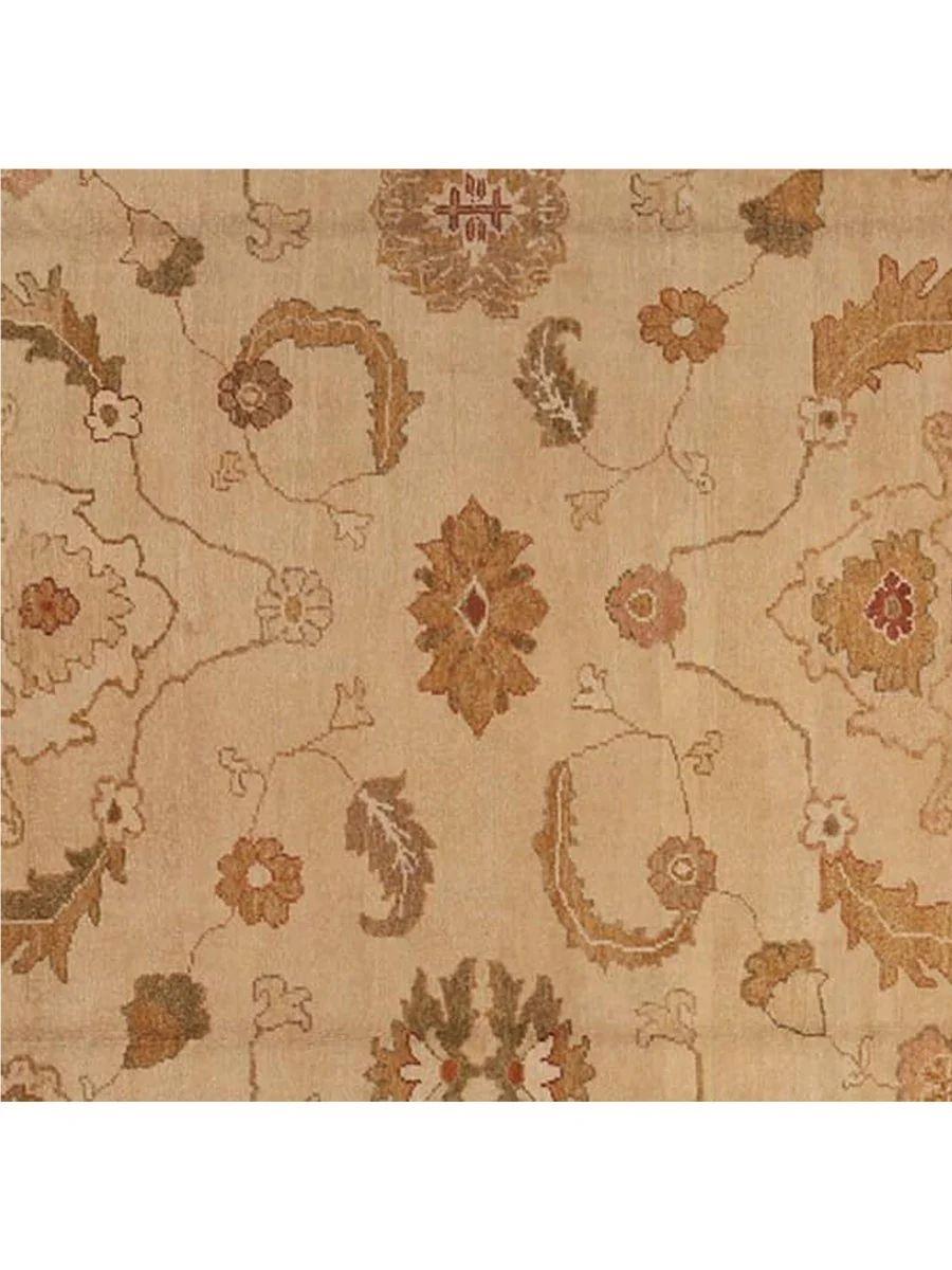 Annodato a mano Tappeto per l'area Oushak turco 13x18 annodato a mano in vendita