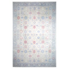 13x19 Hand-Loomed Turkish Oushak Area Rug