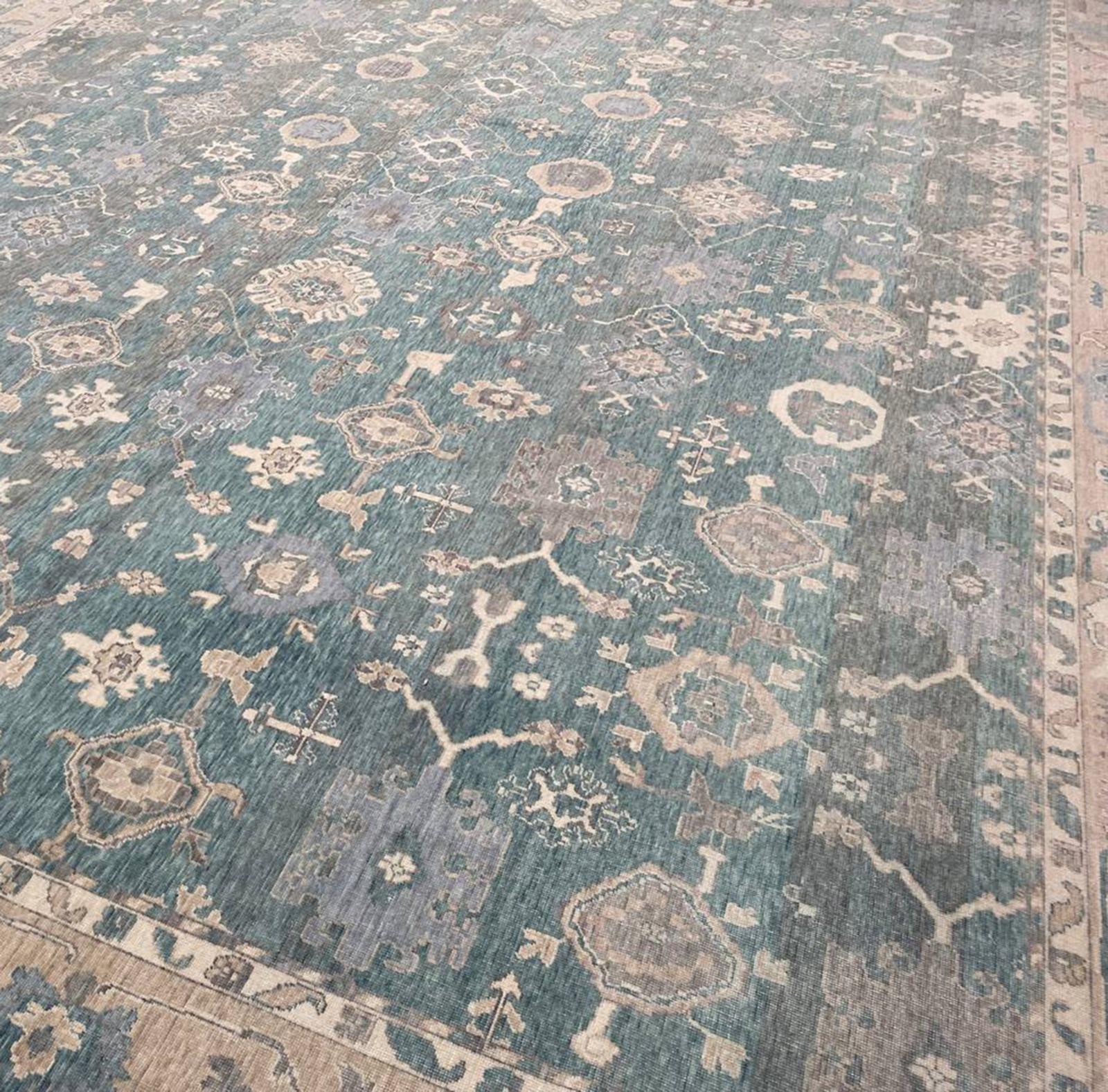 13x19 Türkischer Oushak-Teppich im Zustand „Neu“ im Angebot in Dallas, TX